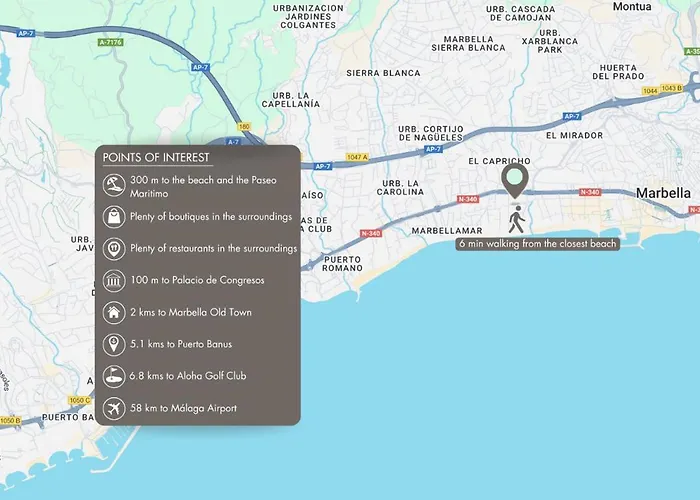 Vacation I The Sunrise Golden Mile Flat, Next To Convention Center, Recently Refurbished, Prime Location, 300m To The * Marbella